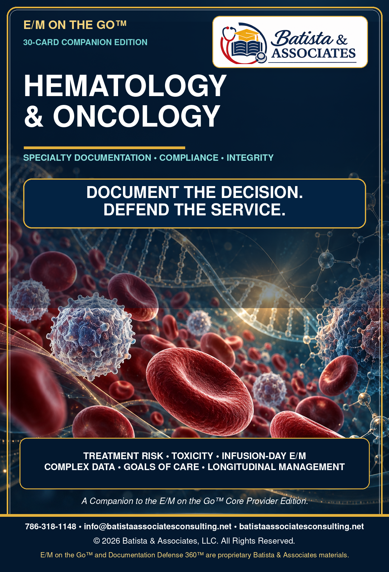 E/M on the Go Hematology and Oncology Companion Edition cover